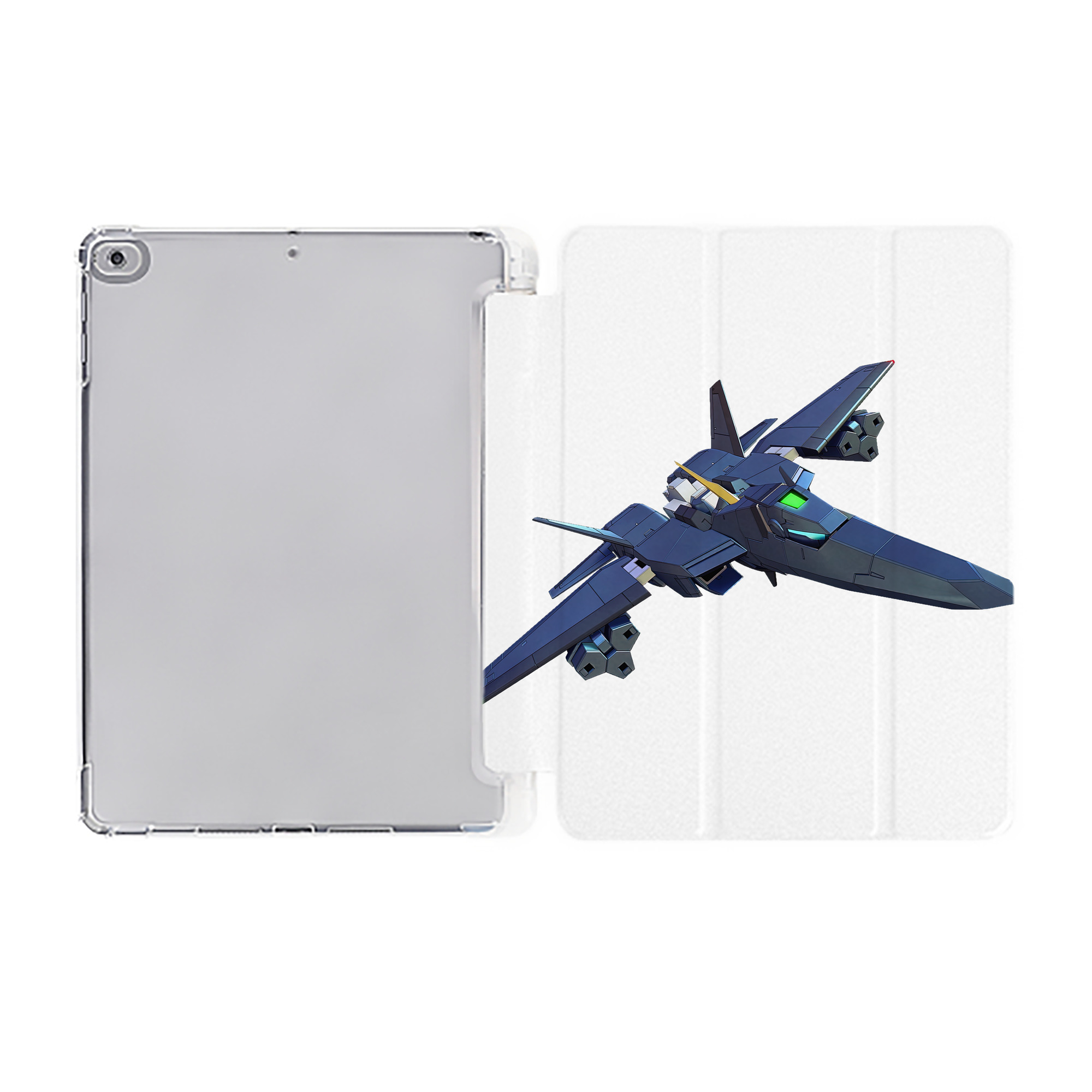 （画像用） 機動戦士ガンダム Mobile Suit Gundam IPad ケース ペン収納付き 三つ折りスタンド PUレザー×シリコン 対応機種9.5/10.5/10.9インチ